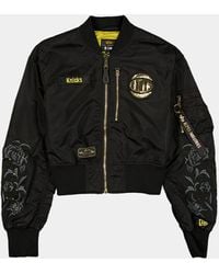 Alpha Industries - New York Knicks X Alpha X New Era L-2b Cropped Bomber Jacket Womens - Lyst