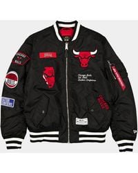 KTZ - Chicago Bulls X Alpha X Ma-1 Bomber Jacket (black) - Lyst