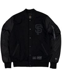Alpha Industries - San Francisco Giants X Alpha X New Era Wool Varsity Ma-1 Bomber Jacket - Lyst