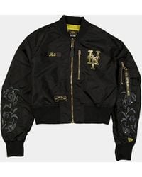 Alpha Industries - New York Mets X Alpha X New Era L-2b Cropped Bomber Jacket Womens - Lyst