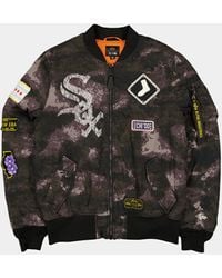 Alpha Industries - Chicago White Sox X Alpha X New Era Ma-1 Bomber Jacket (black Camo) - Lyst