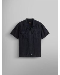 Alpha Industries - Short Sleeve Washed Fatigue Shirt Jacket - Lyst