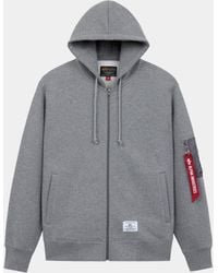 Alpha Industries - Utility Pocket Full Zip Up - Lyst