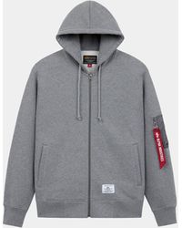 Alpha Industries - Utility Pocket Full Zip Up - Lyst