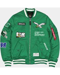 KTZ - Philadelphia Eagles X Alpha X Ma-1 Bomber Jacket - Lyst