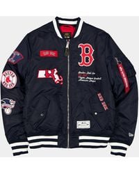 Alpha Industries - Boston Red Sox X Alpha X New Era Ma-1 Bomber Jacket - Lyst