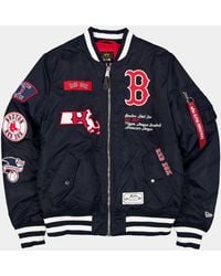 KTZ - Boston Red Sox X Alpha X Ma-1 Bomber Jacket - Lyst