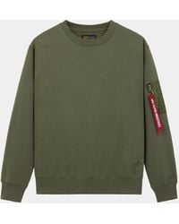 Alpha Industries - Utility Pocket Crewneck - Lyst