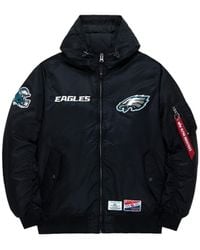 Alpha Industries - Philadelphia Eagles X Alpha X New Era L-2b Bomber Jacket (black) - Lyst