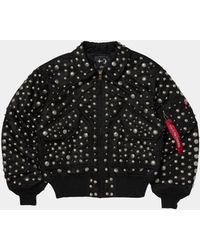 THUG CLUB Double Flying Bio Jacket in Black for Men | Lyst