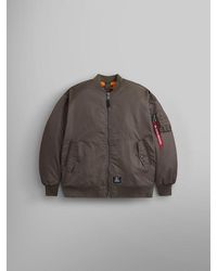 Alpha Industries Ma-1 Cropped Bomber Jacket With Rose Gold