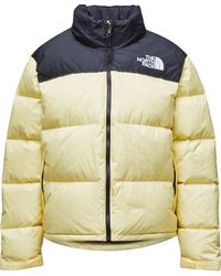 north face nuptse duster copper