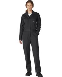 Dickies Long Sleeve Cotton Coveralls - Black
