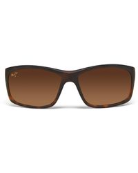 Maui Jim - Kanaio Coast Polarized Wrap Sunglasses - Lyst