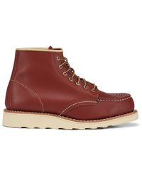Red Wing 6-inch Classic Moc Colorado Atanado Leather Boots - Red