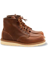Red Wing - 6-inch Classic Moc Copper Rough And Tough Leather Boots - Lyst