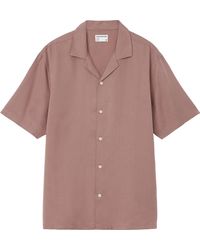 Frank And Oak - Fluid Camp Collar Short Sleeve Shirt - Lyst