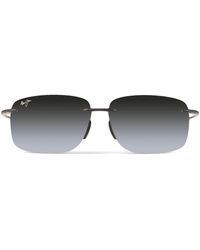 Maui Jim Hema Polarised Rimless Sunglasses - Black