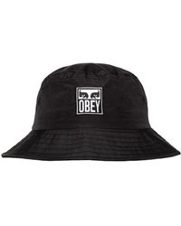 Obey Icon Eyes Bucket Hat - Black