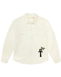 Honor The Gift Denim Shirt - L/s Button Up - White