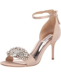badgley mischka grey shoes