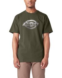 Dickies - Short Sleeve Logo Graphic T-shirt Green - Lyst