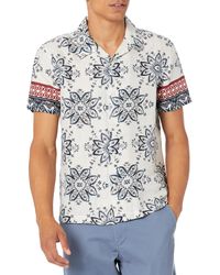 Guess - Short Sleeve Island Linen Shirt - Lyst