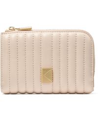 Kate Spade - Deco Quilted Leather Compact Wallet - Lyst