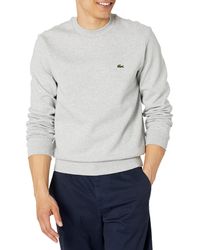 Lacoste - Organic Brushed Cotton Sweatshirt - Lyst