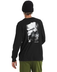 The North Face - Evolution Nature Exposure Long-sleeve Tee | Cotton Shirt With Classic Logo & Graphic Tnf Black - Lyst