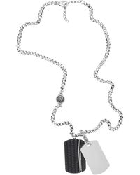 DIESEL - Stainless Steel Necklace - Lyst