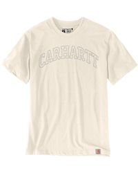Carhartt - Big & Tall Relaxed Fit Heavyweight Short-sleeve Logo Graphic T-shirt - Lyst