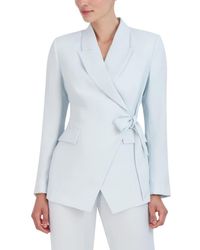 BCBGMAXAZRIA - Tall Size Long Sleeve V Neck Waist Tie Blazer - Lyst