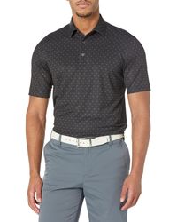 Greg Norman - Collection Freedom Micro Pique Spinner Print Polo Black - Lyst