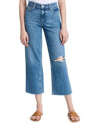 PAIGE - Nellie Raw Hem Jean - Lyst