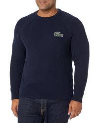 Lacoste - Organic Cotton Crew Neck Sweater - Lyst