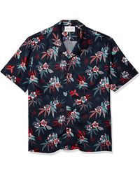 The Kooples - Short Sleeve Shirt With Printed Hawaiian Collar - Lyst