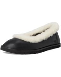 UGG - Zora Leather Ballet Flat Shoes 5 B - Lyst