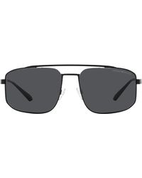 Emporio Armani - Ea2139 Rectangular Sunglasses - Lyst