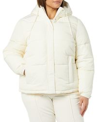 Amazon Essentials - Water Repellent Recycled Polyester Sherpa Lined Hooded Puffer Jacket - Lyst
