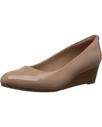 clarks vendra bloom wedge pump