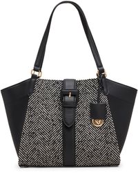 Anne Klein - S Medium Herringbone Tote With Convertible Strap - Lyst