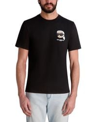Karl Lagerfeld - Paris Short Sleeve Karl Logo Crewneck Graphic Design T-shirt - Lyst