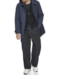 Andrew Marc - Mac Style Jacket With A Removable Hood And Back Vent Adjustable Cuff Tab With Snap Closure - Lyst