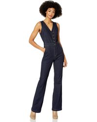 ella moss collared denim jumpsuit