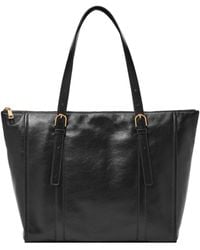 Fossil - Carlie Leather Tote Bag Purse Handbag - Lyst