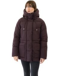 Nine West - 's 30-inch Hooded Puffer Coat With Utility Pockets - Lyst
