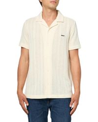 Karl Lagerfeld - Paris Nylon Short Sleeve Chest Pocket Woven Dress - Lyst
