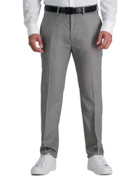 Kenneth Cole - Stria Slim Fit Flat Front Dress Pant - Lyst