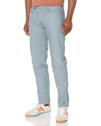 Naked & Famous - Easy Guy Relaxed Tapered Fit Jeans In Lightweight Recycled Selvedge-stone Blue - Lyst